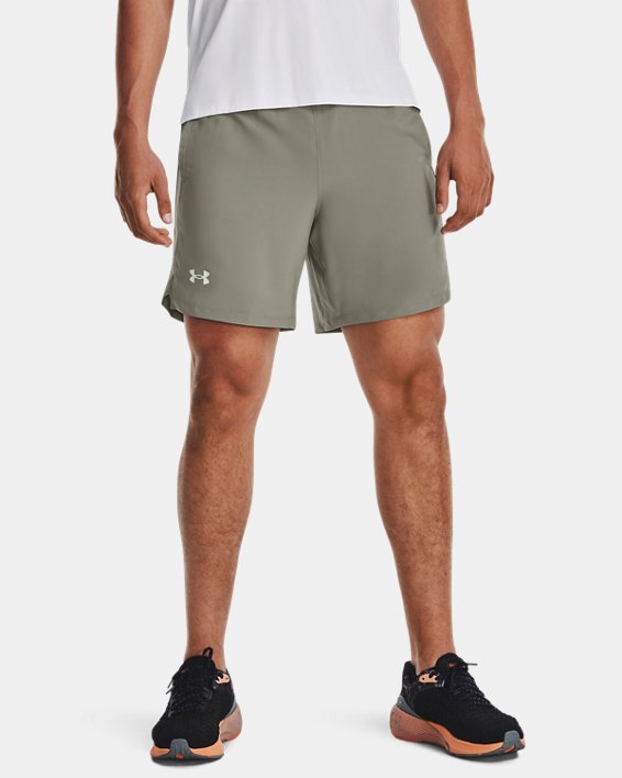 Men's UA Launch Run 7" Shorts in Green image number 0